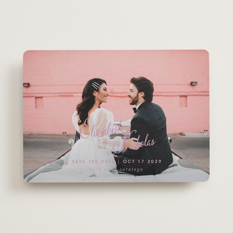 "Lavender Dreams" - Save the Dates in Lilac Dreams by Design Lotus - Front