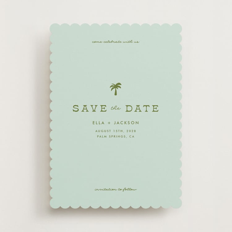 "Vacation" - Save the Dates in Ocean by Olivia Goree - Front