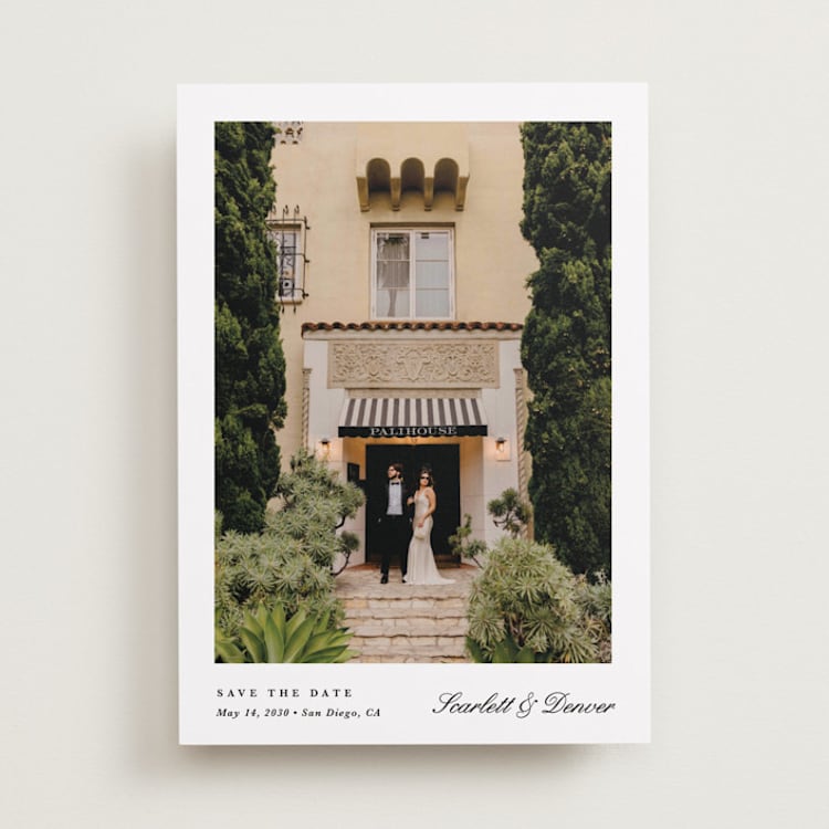 "simple space" - Save the Dates in Lily by Christy Hy Lee - Front