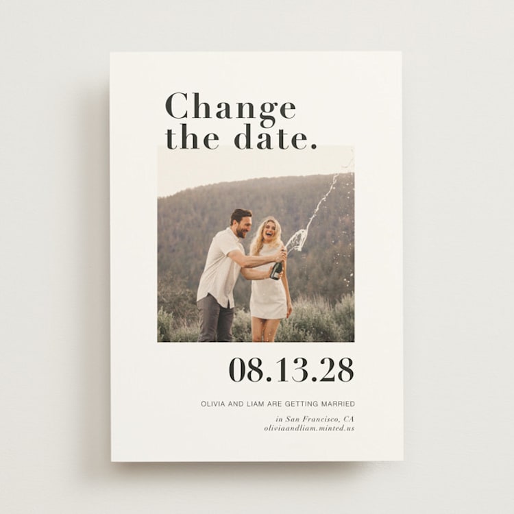 "It's a Date!" - Save the Dates in Onyx by Joyce Pinheiro - Front
