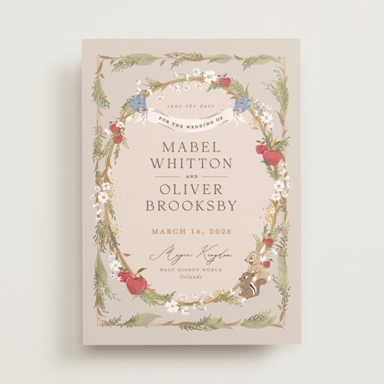 "Disney’s Snow White Someday" - Save the Dates in Forest Floor by Erin L. Wilson - Front