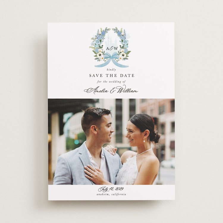 "Disney's Cinderella Fairytale" - Save the Dates in Bluebell by Susan Moyal - Front