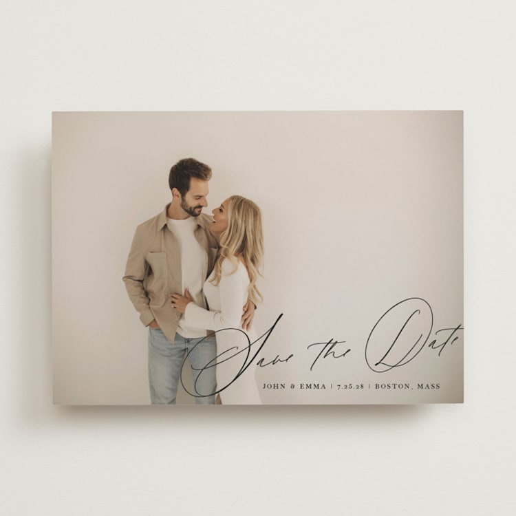 "symphony us" - Save the Dates in Inked by Design Lotus - Front