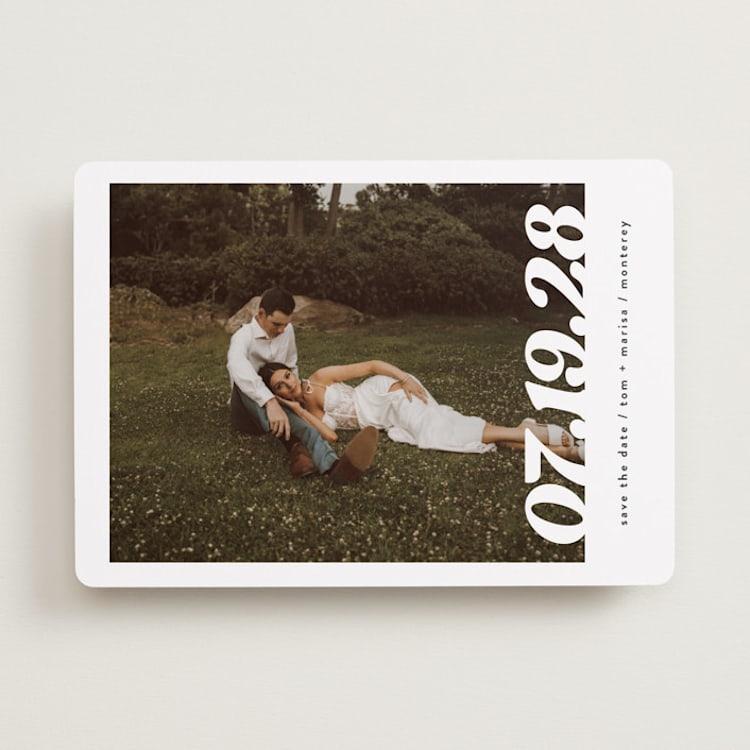 "Sidele" - Save the Dates in Pearl by Christie Garcia - Front