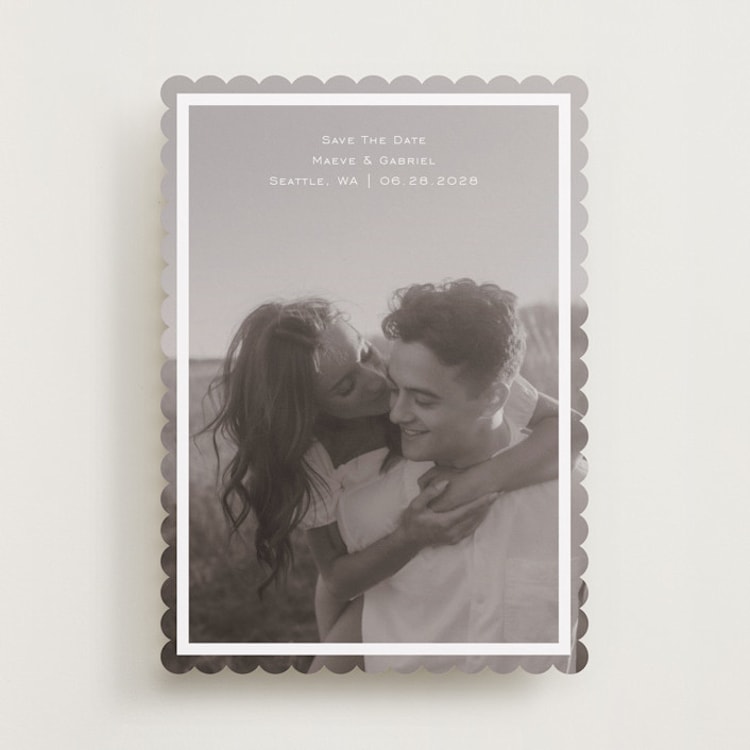 "boxed in" - Save the Dates in Quartz by Jenny Millington - Front
