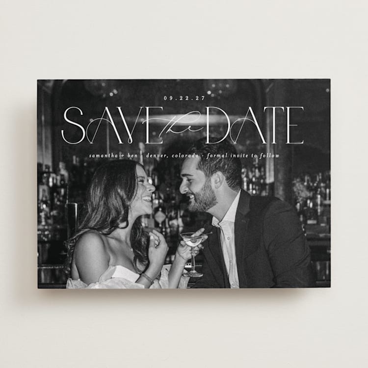 "Elegant Fete" - Save the Dates in Pearl by Brooke Chandler - Front