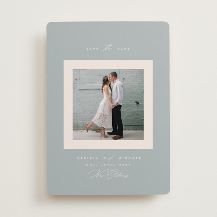 "Simply Said" - Save the Dates in Mist by Gwen Bedat - Front