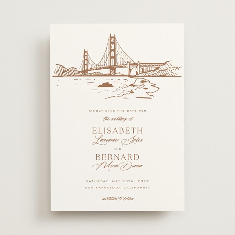 "San Francisco" - Save the Dates in Champagne by Sherley Ferreira - Front