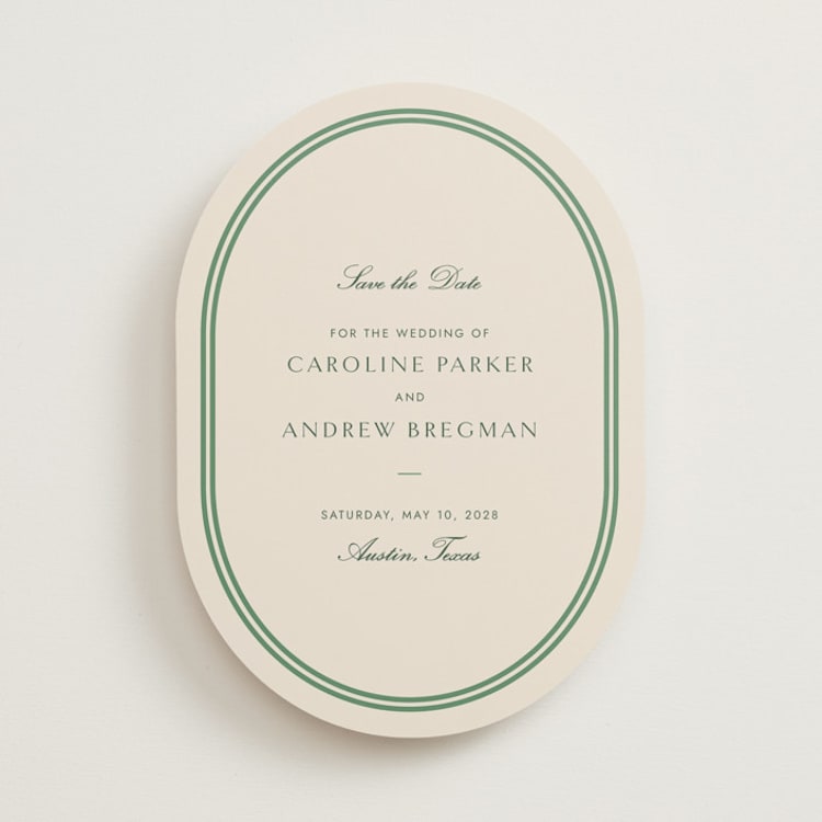 "Bocce" - Save the Dates in Vine by Megan Davis - Front