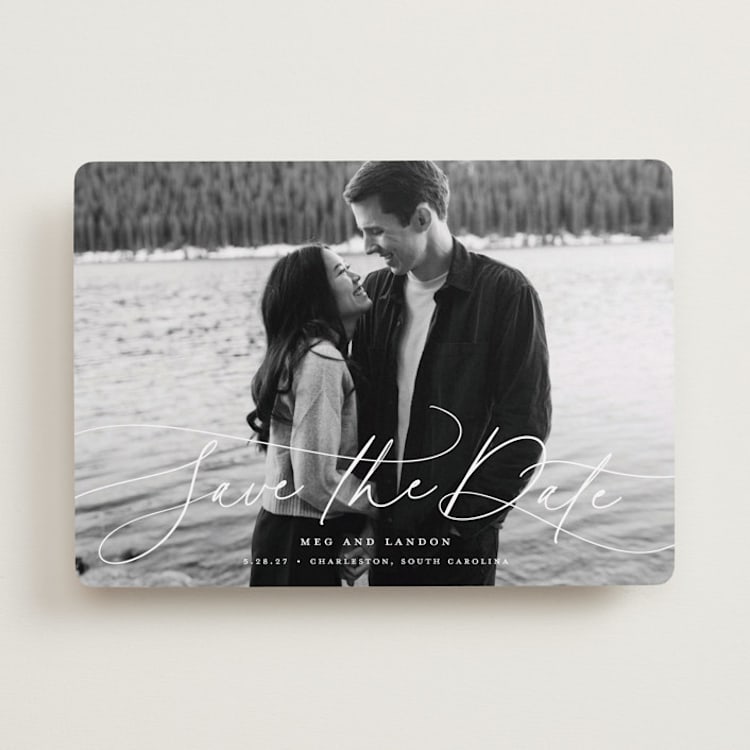 "Subtle Rise" - Save the Dates in Snowfall by Lauren Chism - Front