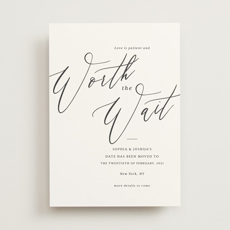 "Crescendo" - Save the Dates in Snow by Griffinbell Paper Co. - Front