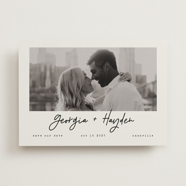 "Nashville" - Save the Dates in Ivory by Susan Brown - Front