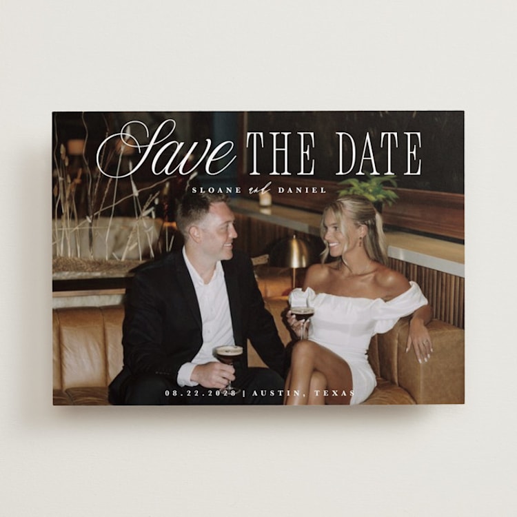 "His & Hers" - Save the Dates in Porcelain by Maria Alou - Front