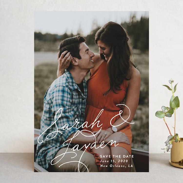 "Name Love" - Save the Dates in Snow by Dennis Smith - Front