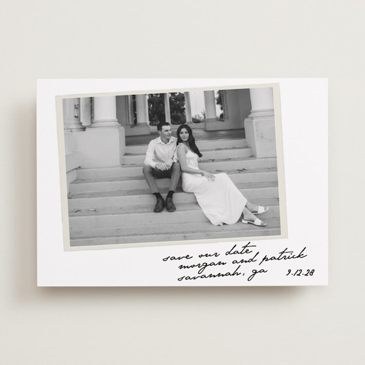 "Venecia" - Save the Dates in Ivory by Maja Cunningham - Front