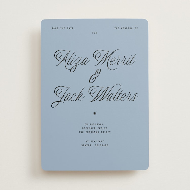 "Cheers" - Save the Dates in Sky by Blustery August - Front