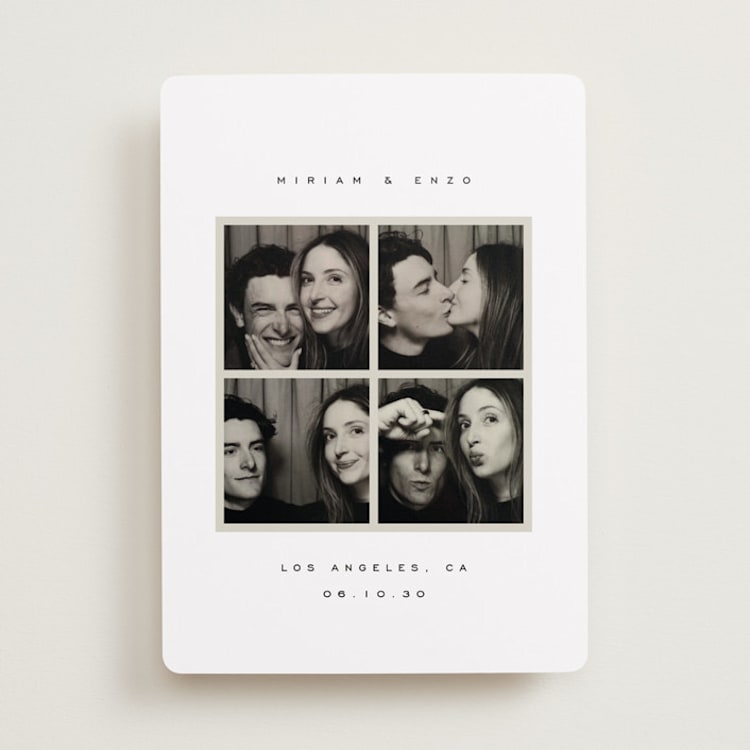 "Snapped Moments" - Save the Dates in Powder by Emily Sabol Goss - Front