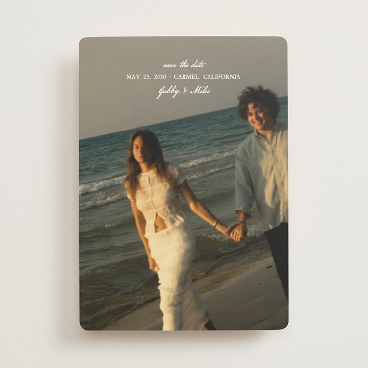 "Alma" - Save the Dates in Snow by Kate Ahn - Front