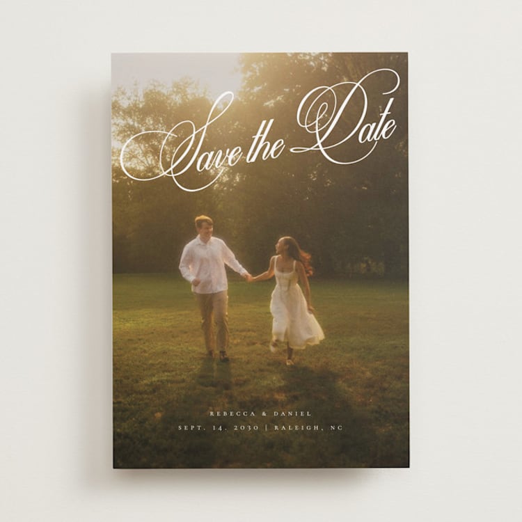 "Vintage Elegant" - Save the Dates in Porcelain by Orasie - Front