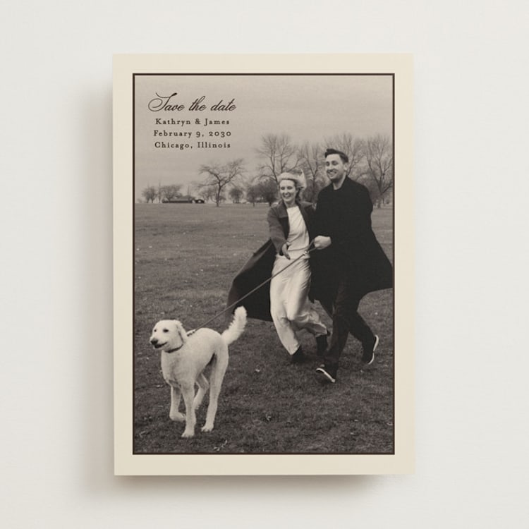 "kathryn" - Save the Dates in Chocolate by Ellen Schlegelmilch - Front