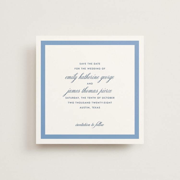 "Montauk" - Save the Dates in Blue Bell by Megan Davis - Front