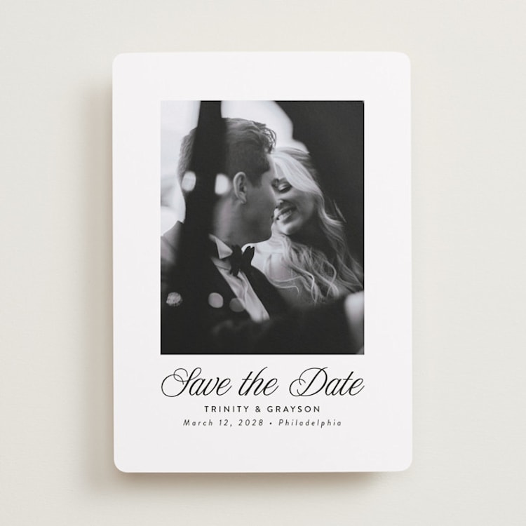 "classically" - Save the Dates in Tux by Susan Asbill - Front