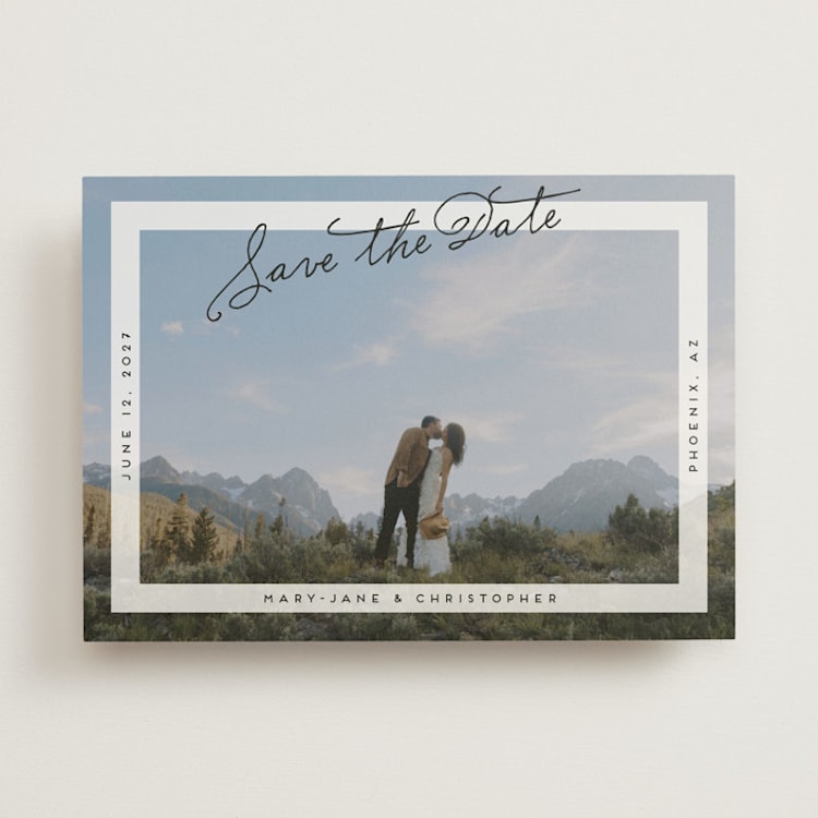 "Postcard Perfect" - Save the Dates in Porcelain by lulu and isabelle - Front