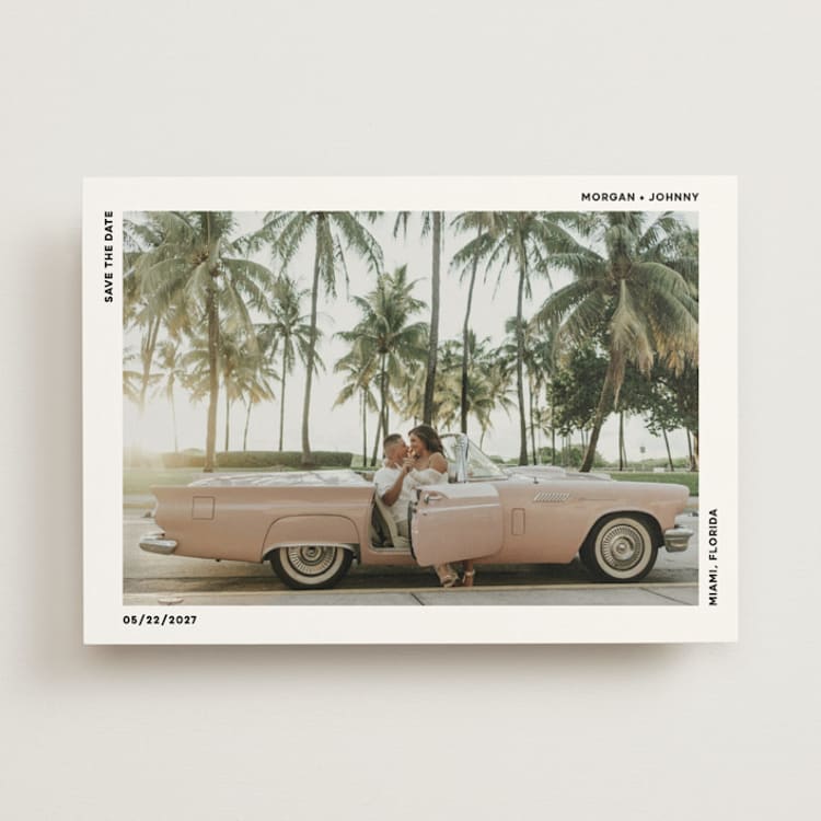 "Modern" - Save the Dates in Moon by Kelly Watkins - Front