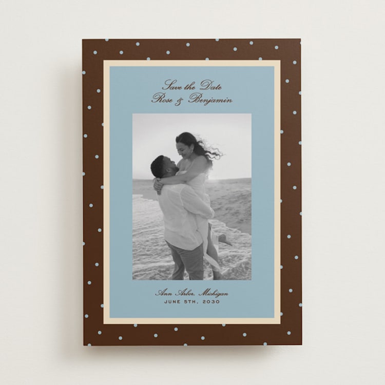 "festive polka" - Save the Dates in Coffee by Ellen Schlegelmilch - Front