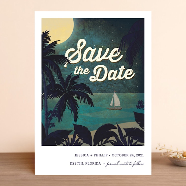 "At Dusk" - Save the Dates in Bark by Rebecca Bowen - Front