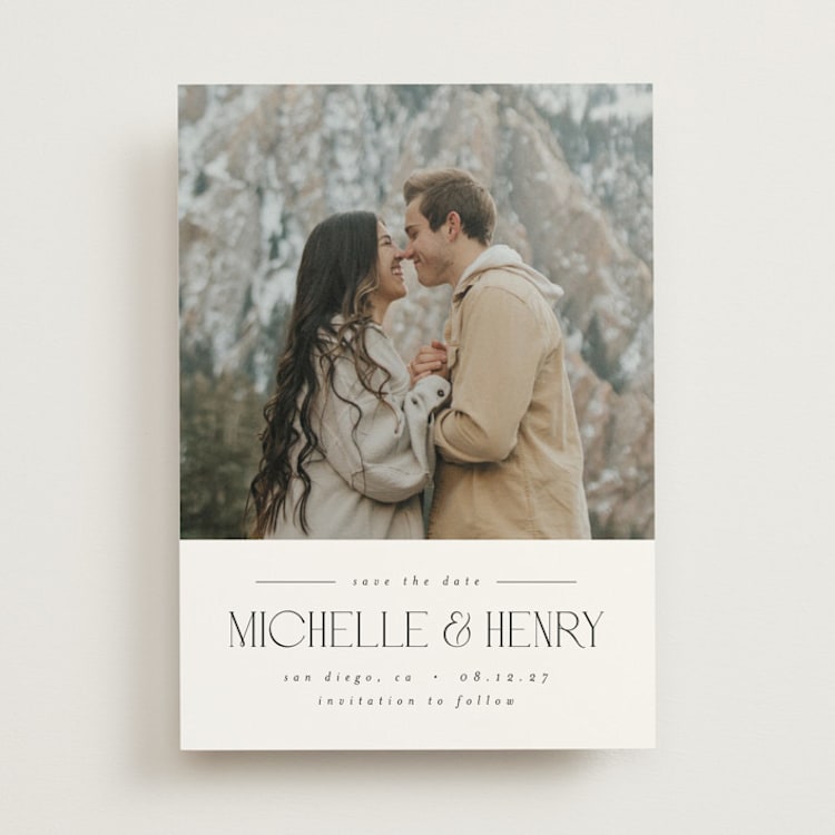 "Summit" - Save the Dates in Ivory by Darryl Don Doctor - Front