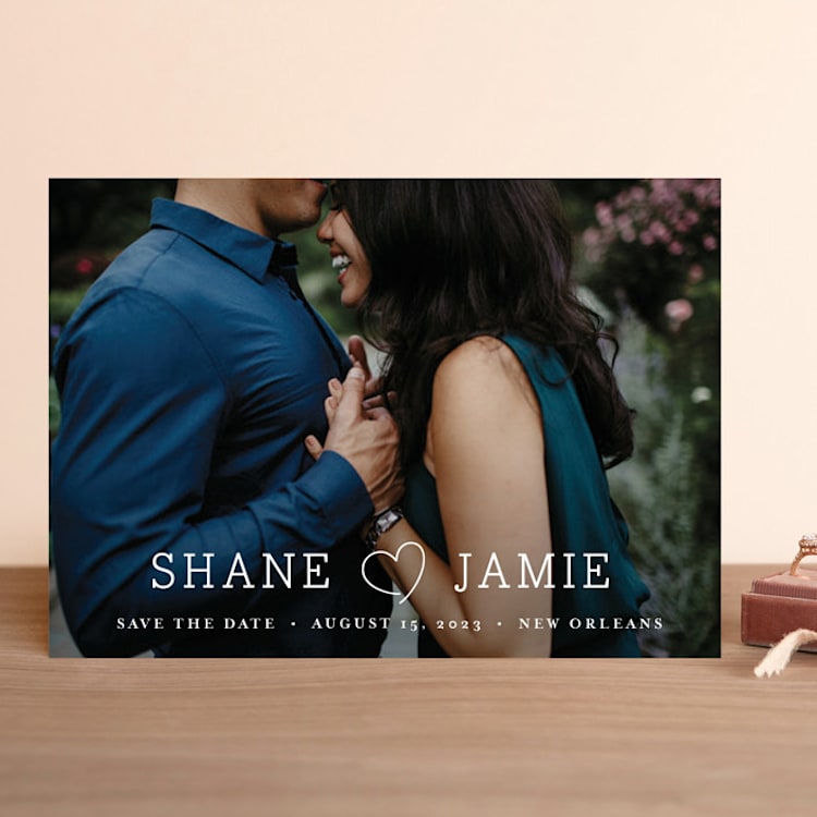 "Heart Love" - Save the Dates in Cloud by Dennis Smith - Front