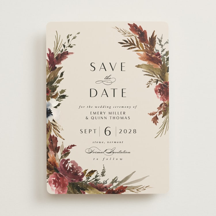 "poetique" - Save the Dates in Autumn by Kate Ahn - Front