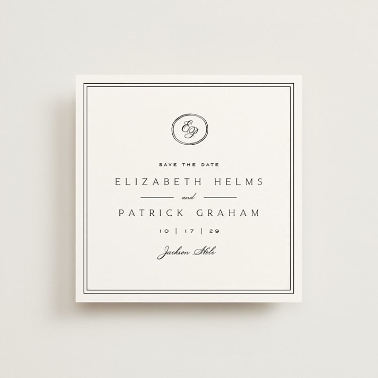 "Aspen Knoll" - Save the Dates in Cotton by Amy Kross - Front