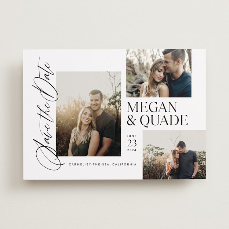 "Editorial Trio" - Save the Dates in Snow by Jill Means - Front
