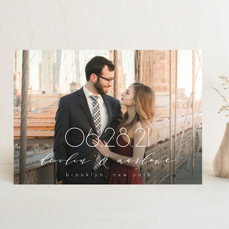 "Marlowe" - Save the Dates in Cream by Kate Ross - Front