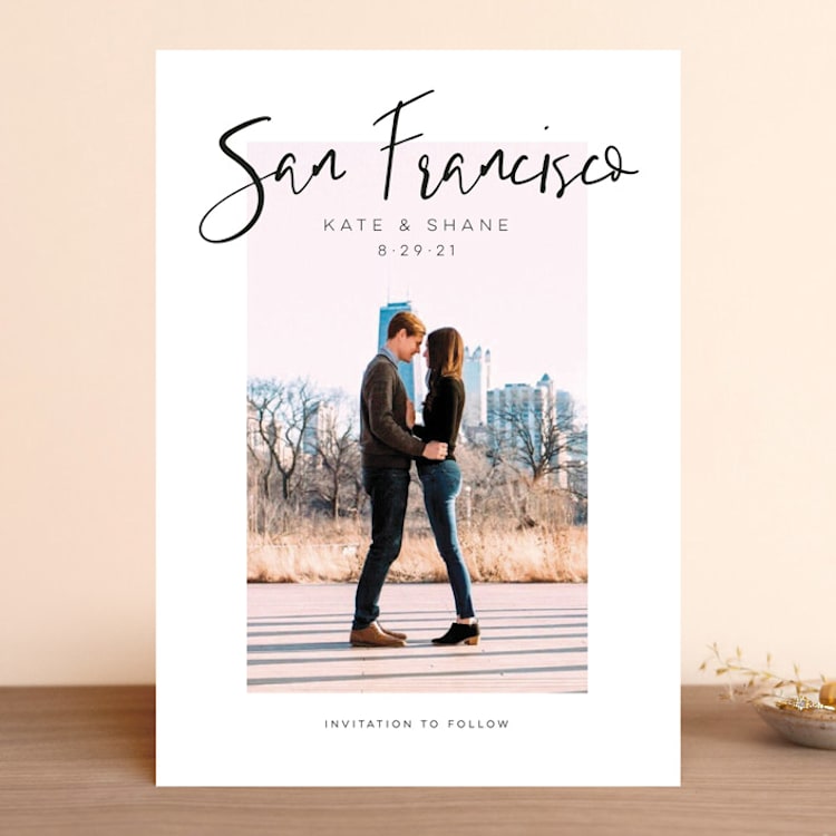 "City Love" - Save the Dates in Snow by John Paul - Front