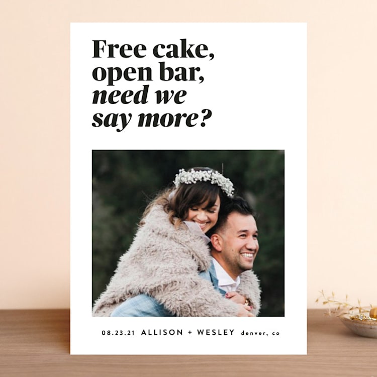 "The Perks" - Save the Dates in Midnight by Melissa Egan of Pistols - Front