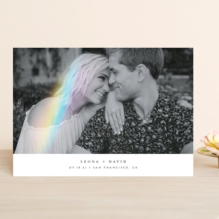 "A Touch of Light" - Save the Dates in Rainbow by Maria Hilas-Louie - Front