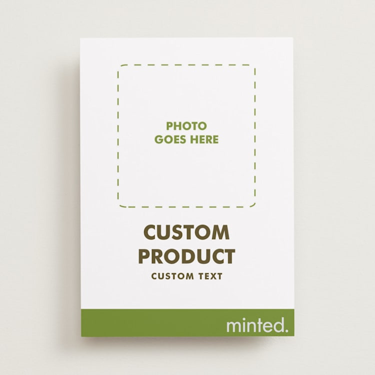 "Portrait Custom" - Save the Dates in Charcoal by Minted - Front