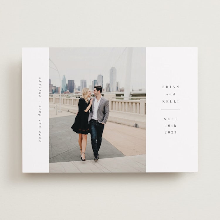 "chique" - Save the Dates in Chiffon by Angela Garrick - Front
