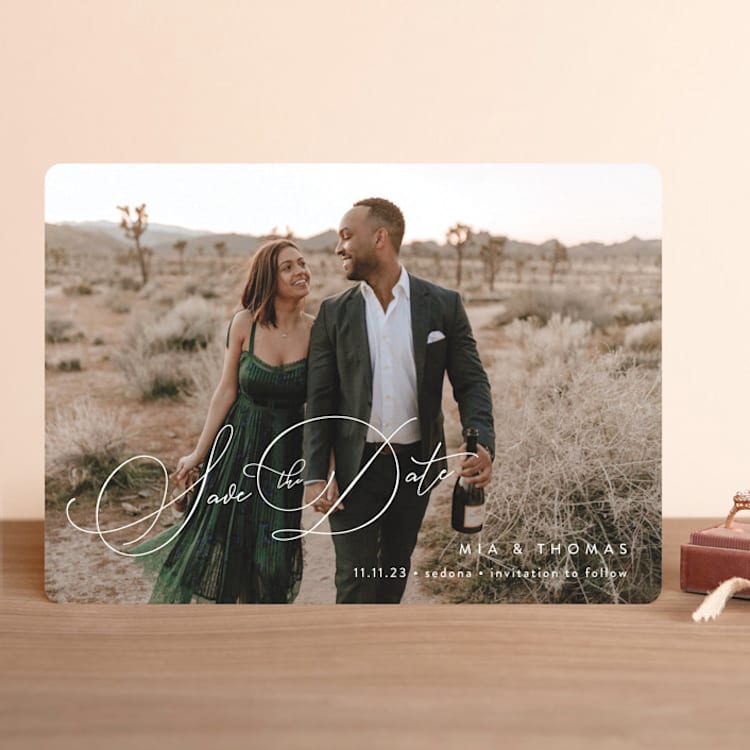 "Serenade" - Save the Dates in Cotton by Jennifer Postorino - Front