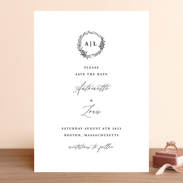 "Antoinette" - Save the Dates in Ivory by lulu and isabelle - Front