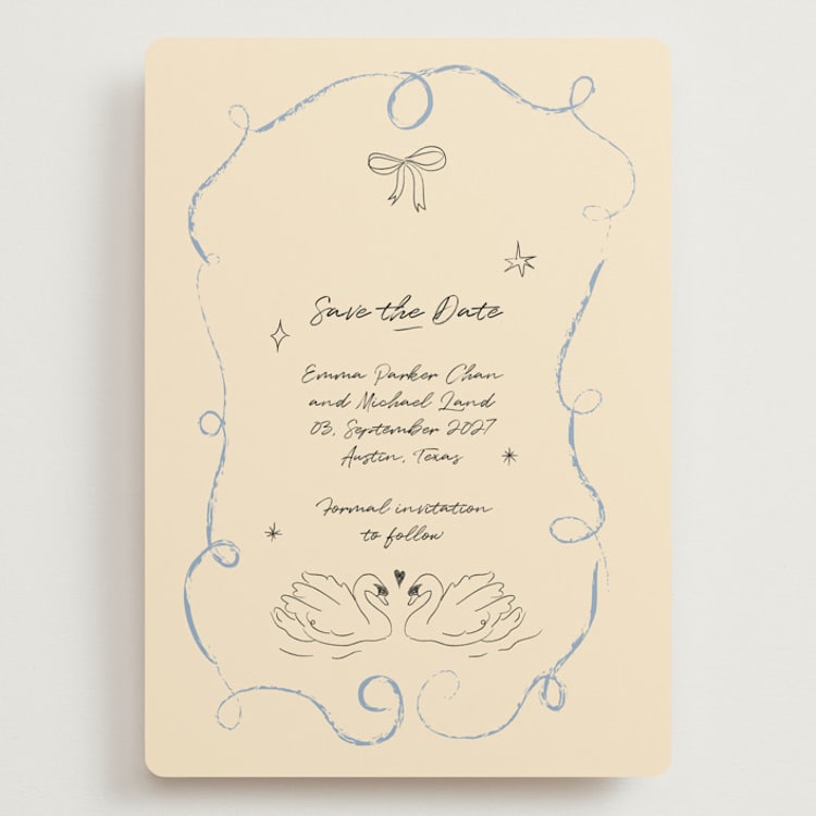 "The Swan" - Save the Dates in Dream by Helena Vitto - Front