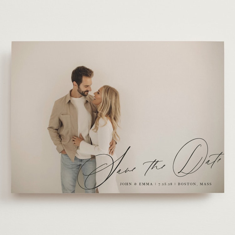 "symphony us" - Save the Dates in Inked by Design Lotus - Front