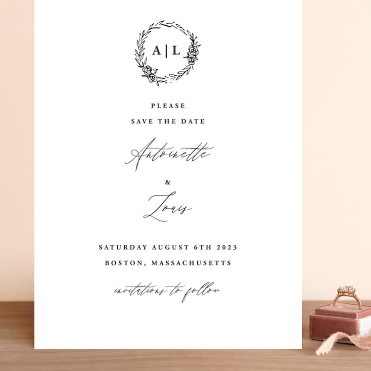 "Antoinette" - Save the Dates in Ivory by lulu and isabelle - Front