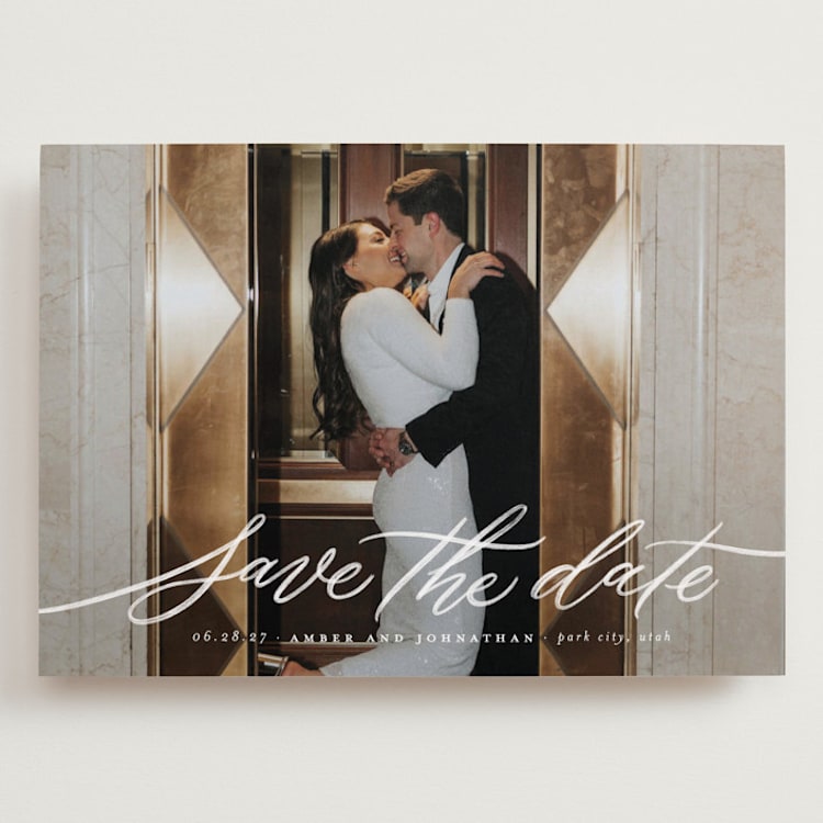 "Daisy" - Save the Dates in Chamomile by Wildfield Paper Co - Front