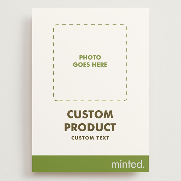 "Portrait Custom" - Save the Dates in Charcoal by Minted - Front
