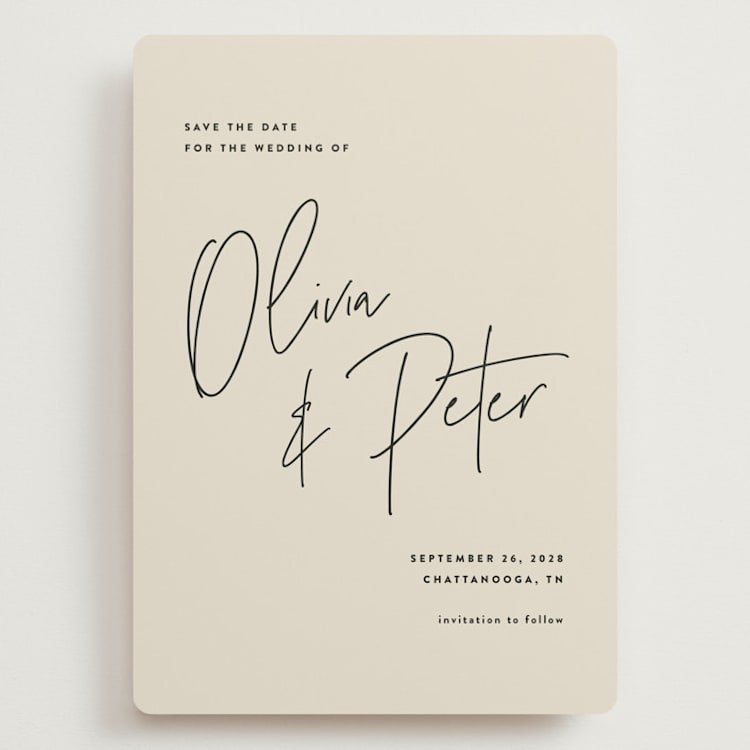 "Signed" - Save the Dates in Champagne by JoAnn Jinks - Front