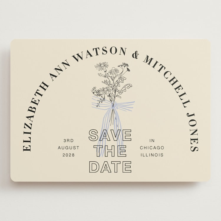 "Sealed" - Save the Dates in Daisy by Baumbirdy - Front